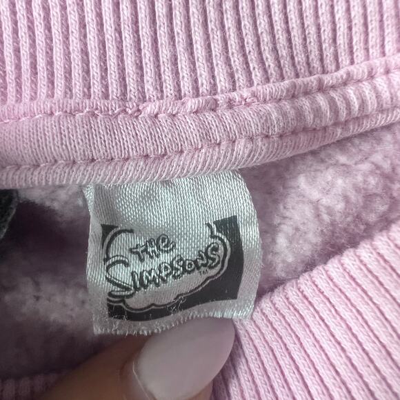 ✨H&M x The Simpsons Krusty Pink Sweatshirt Medium Graphic Pullover Crewneck - Picture 4 of 11